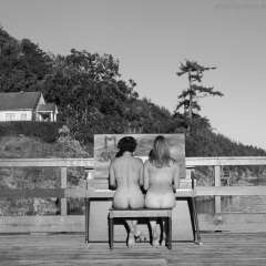 Fulford, Salt Spring Island, nude duet