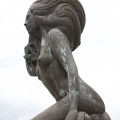 Mermaid sculpture, Salt Spring Island, BC