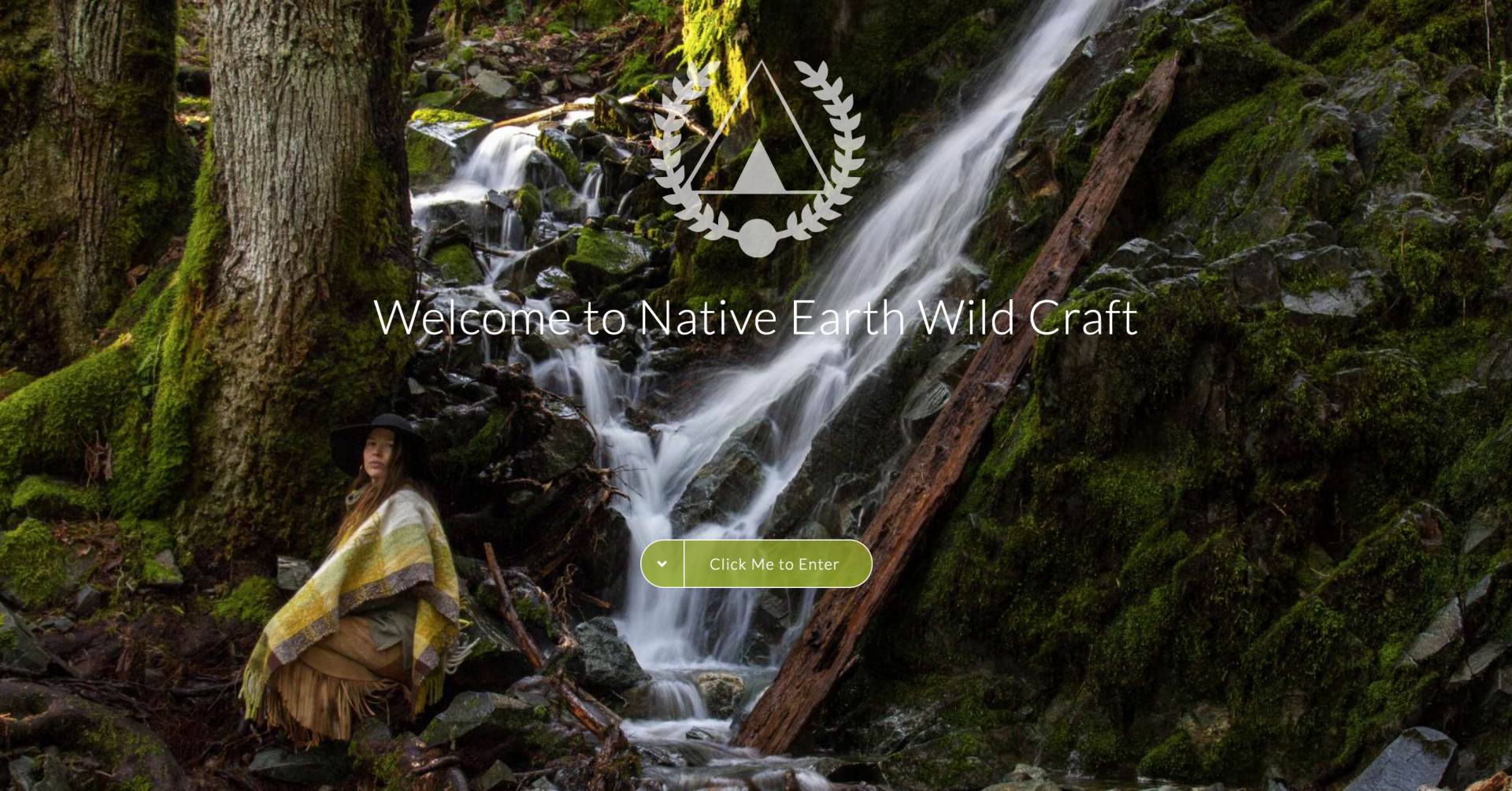 Native Earth Wildcraft welcome screen