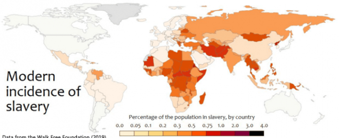 Slavery in the 21st Century map